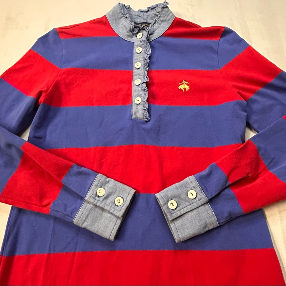 Brooks Brothers Red and Blue Long Sleeve Tee